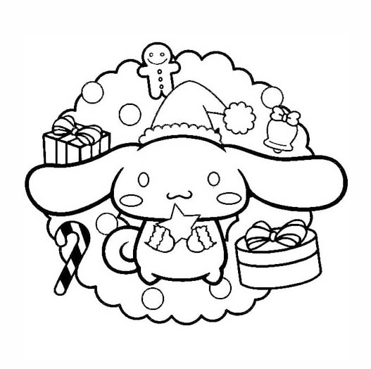 Cinnamoroll zdarma pro děti omalovánka