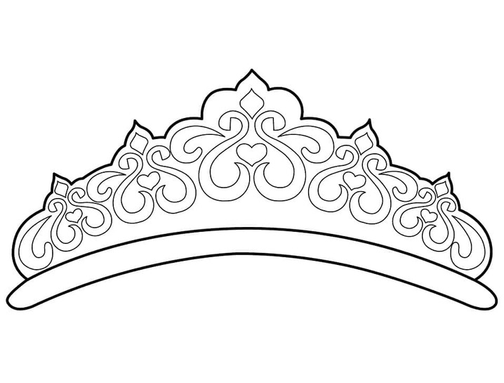 Koruna velmi základní omalovánka