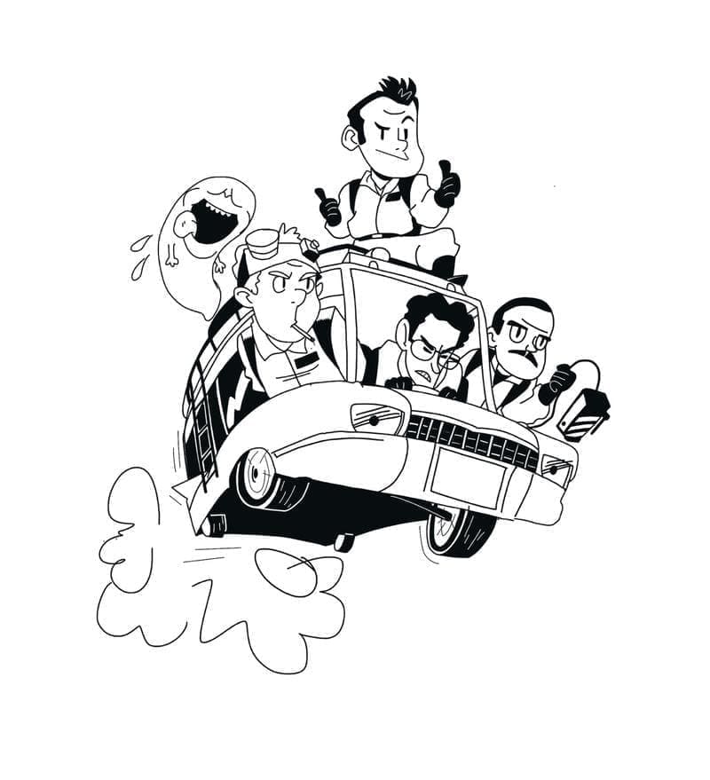 Krotitelé Duchů 8 omalovánka