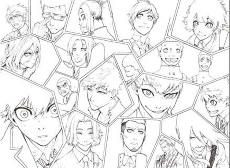 Nakreslete Anime Blue Lock omalovánka