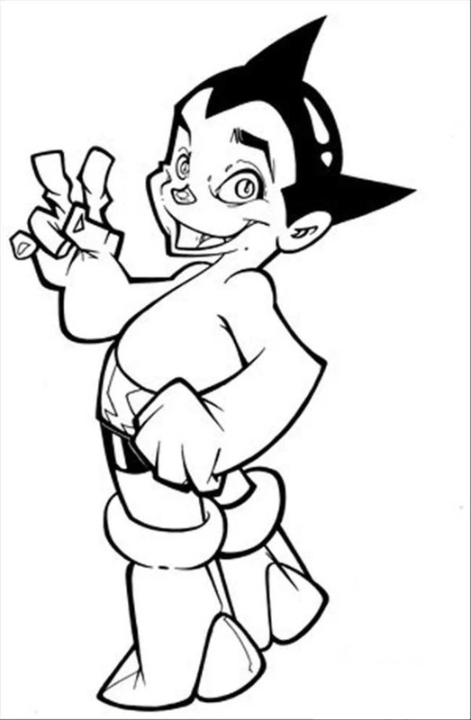Nakreslete Astro Boy 3 omalovánka