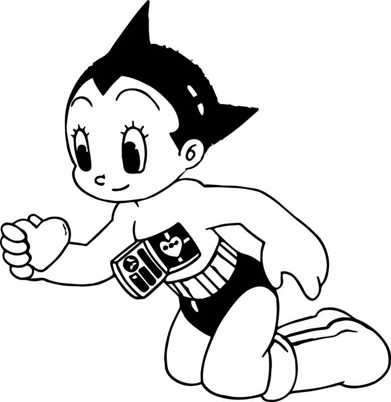 Nakreslete Astro Boy 5 omalovánka