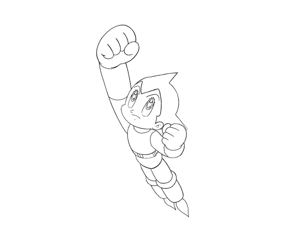 Nakreslete Astro Boy 6 omalovánka
