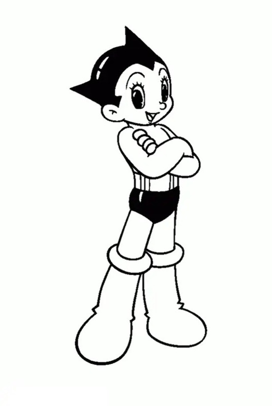 Nakreslete Astro Boy 7 omalovánka