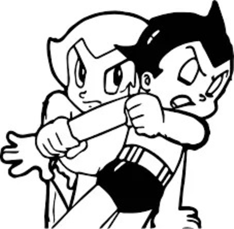 Nakreslete Astro Boy tisknutelné pro děti omalovánka