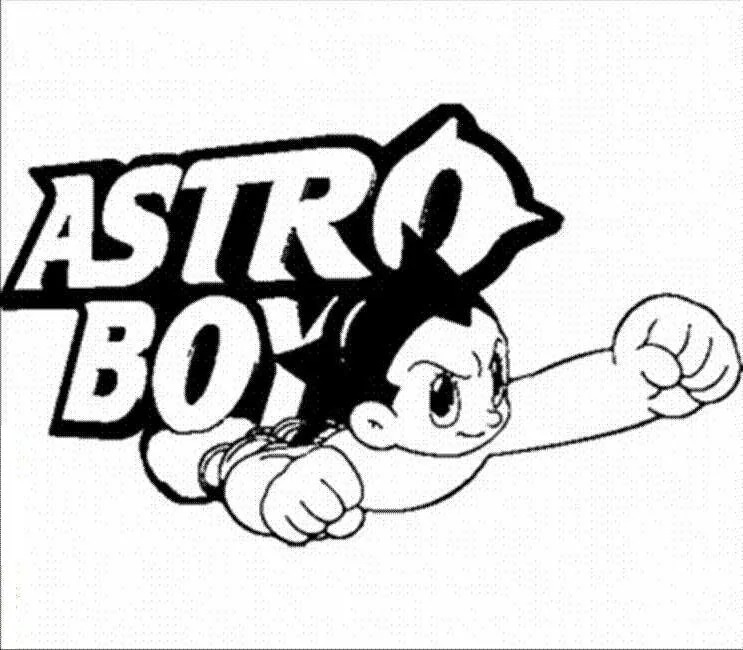 Nakreslete Astro Boy základní u dětí omalovánka