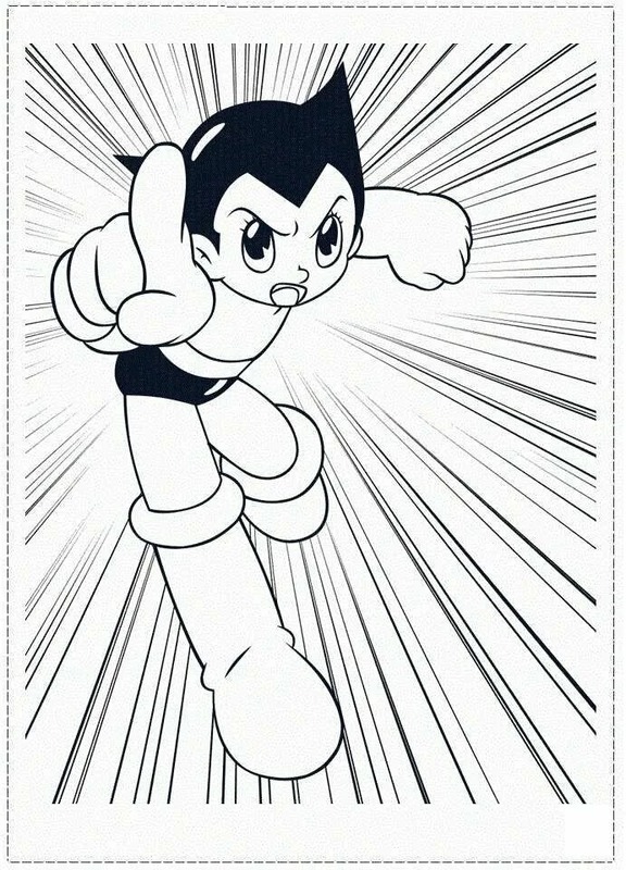 Nakreslete Astro Boy zdarma omalovánka