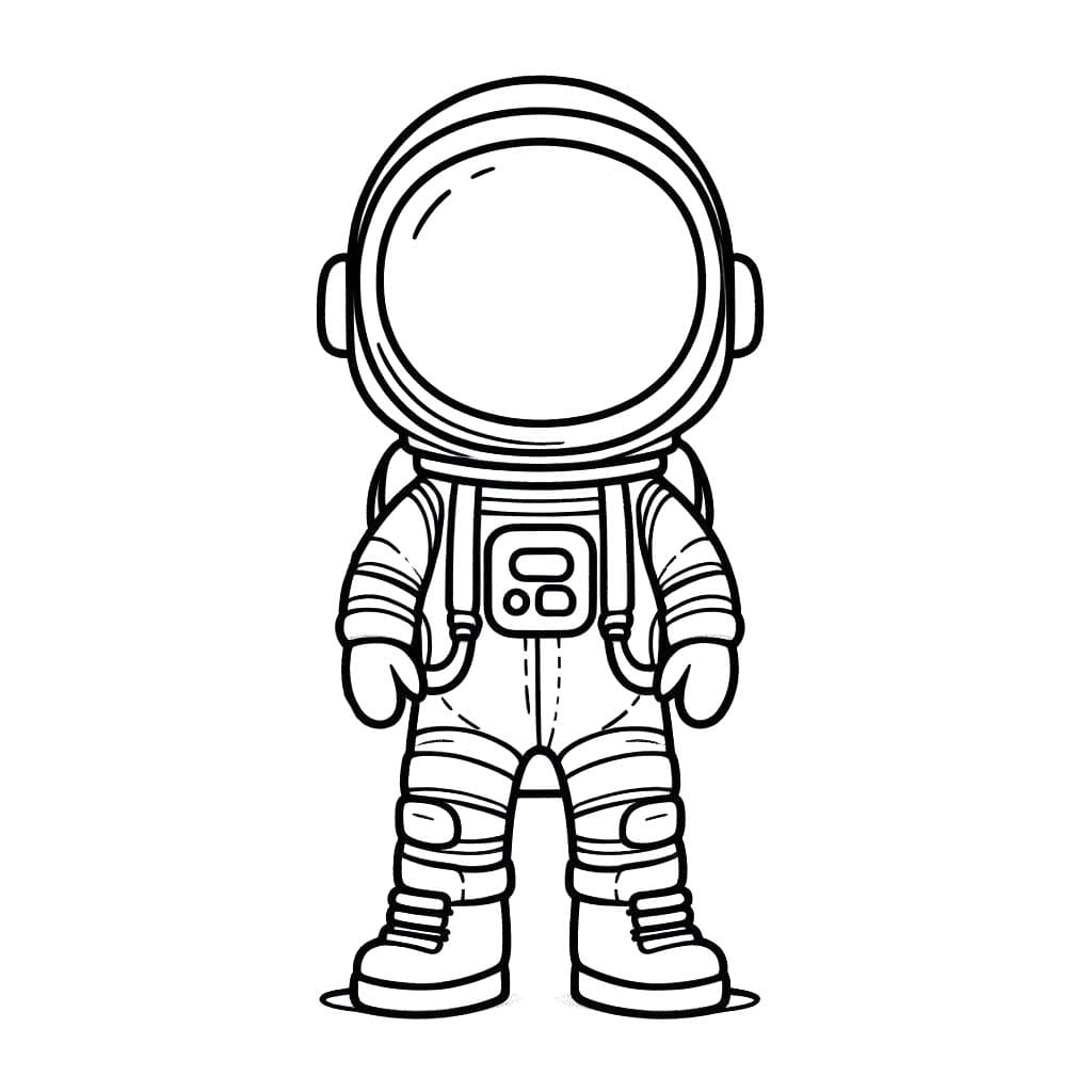 Nakreslete Astronaut 1 omalovánka