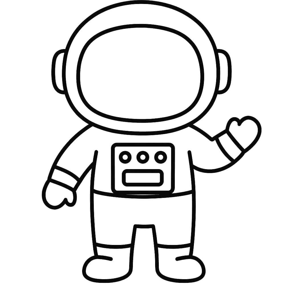 Nakreslete Astronaut 2 omalovánka