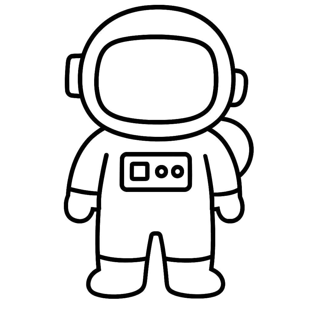 Nakreslete Astronaut 5 omalovánka