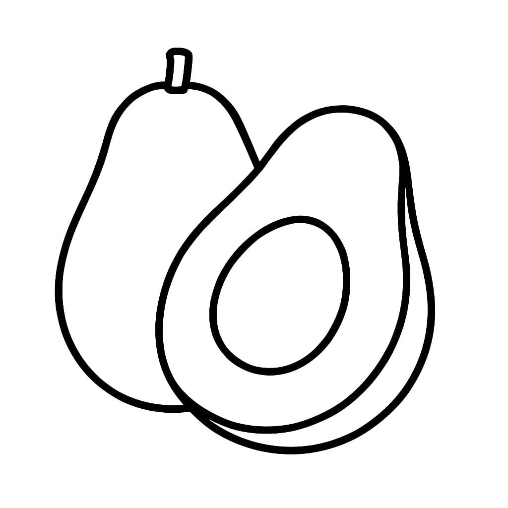 Nakreslete Avokádo 4 omalovánka