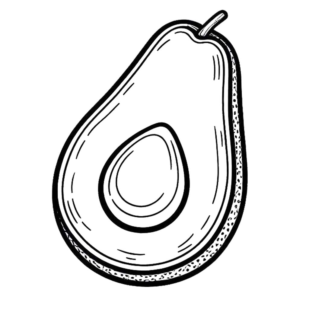 Nakreslete Avokádo 5 omalovánka