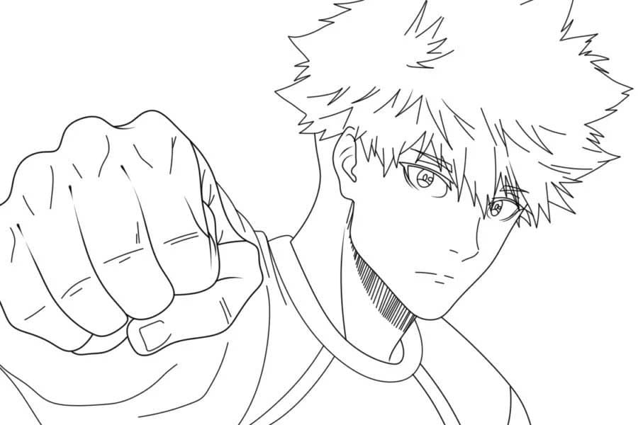 Nakreslete Blue Lock 3 omalovánka