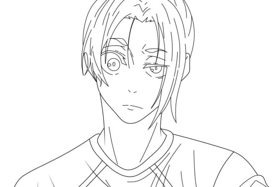 Nakreslete Blue Lock 4 omalovánka