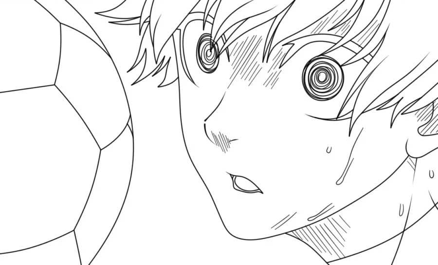 Nakreslete Blue Lock 5 omalovánka