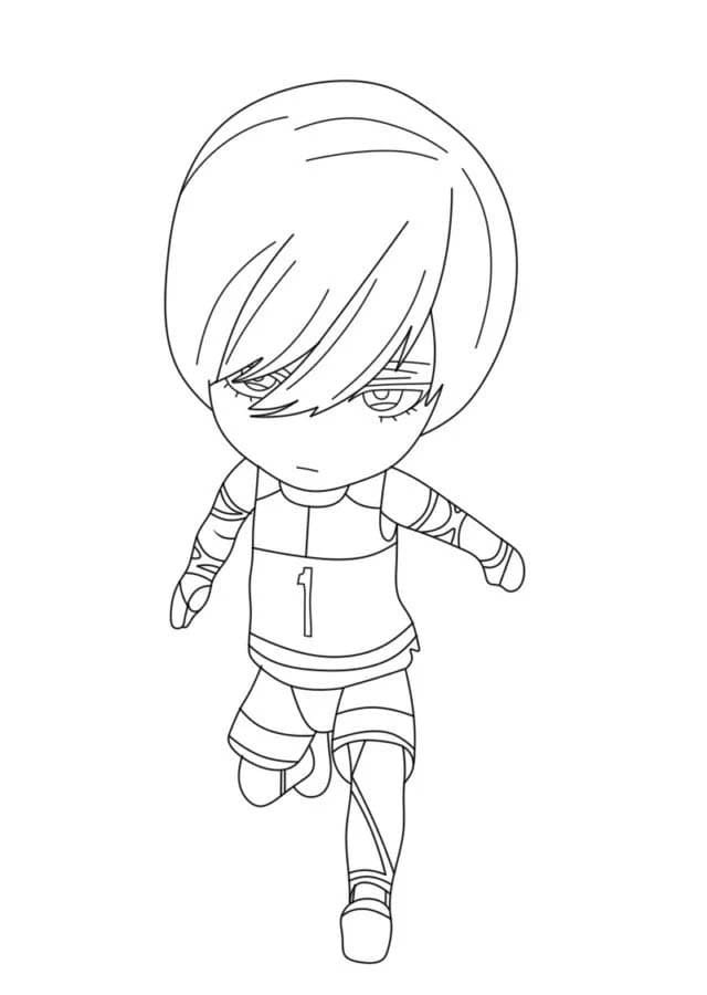 Nakreslete Blue Lock k vytisknutí omalovánka