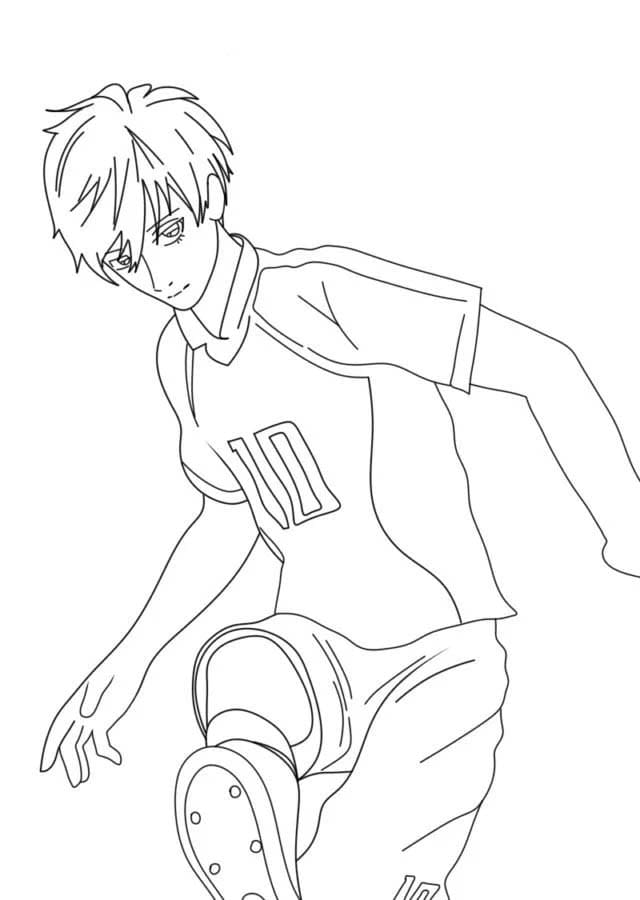 Nakreslete Blue Lock snadný omalovánka