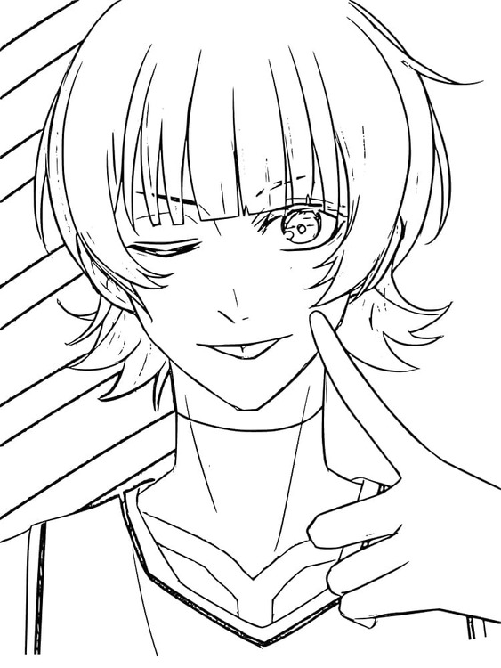 Nakreslete Blue Lock u dětí omalovánka