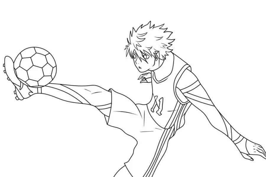 Nakreslete Blue Lock základní omalovánka