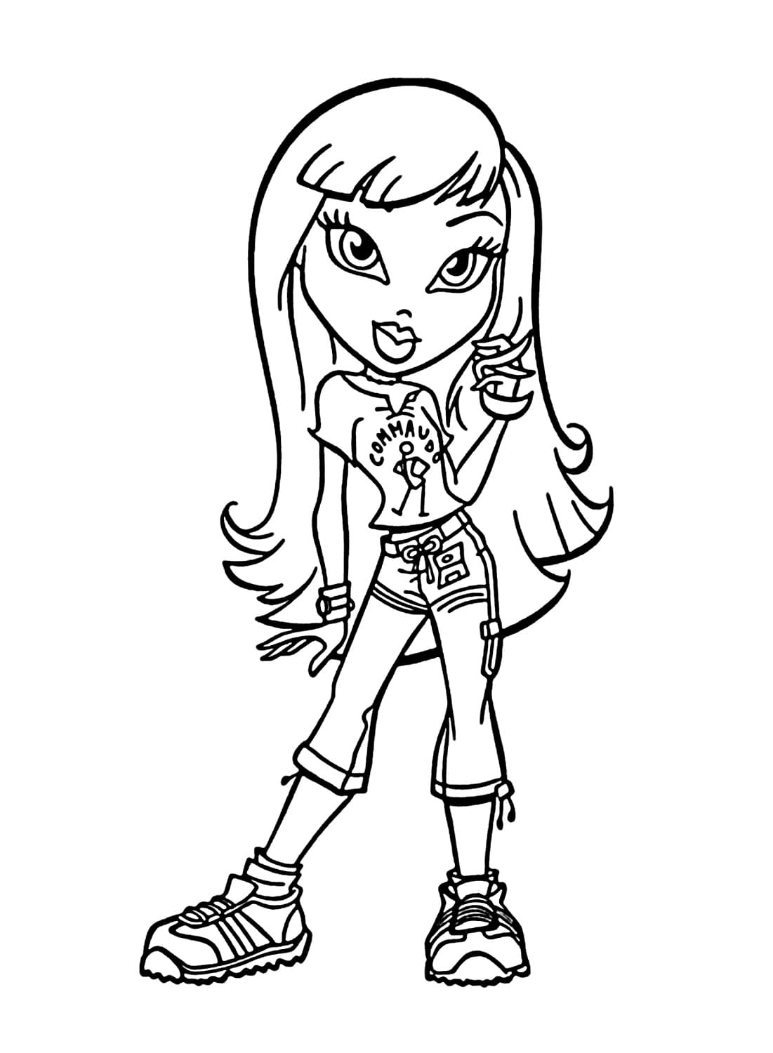 Nakreslete Bratz tisknutelné omalovánka