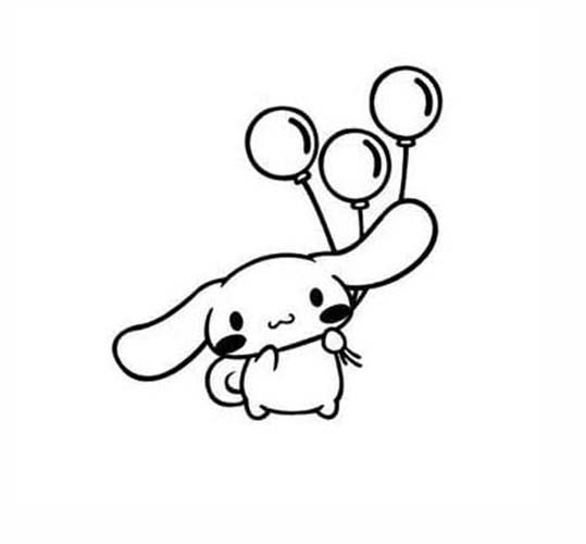 Nakreslete Cinnamoroll zdarma pro děti omalovánka