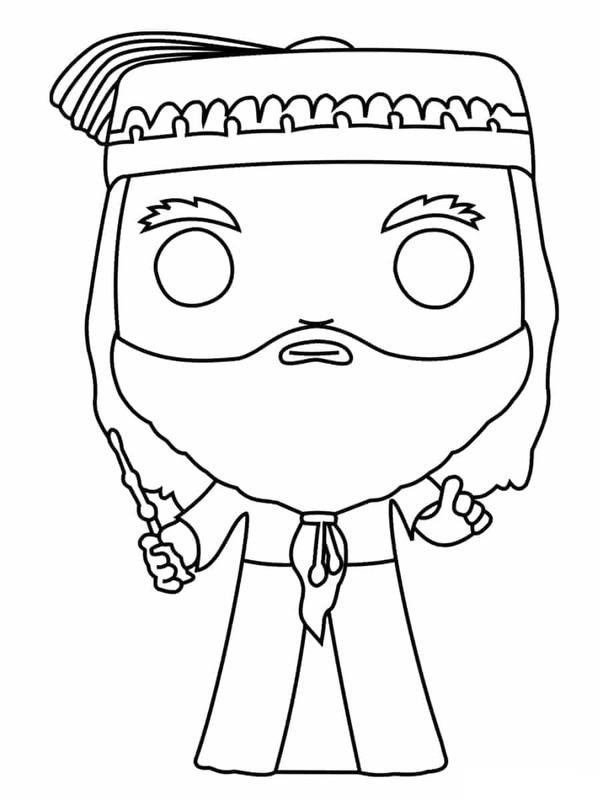 Nakreslete Funko Pop Albus Dumbledore omalovánka