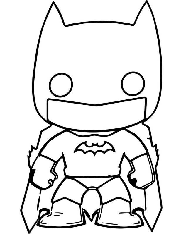 Nakreslete Funko Pop Batman omalovánka