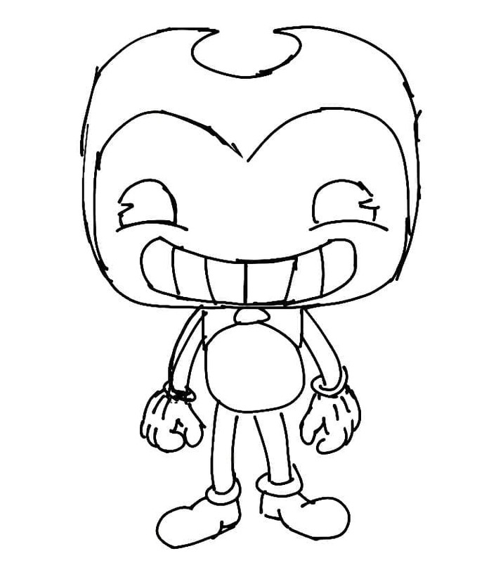 Nakreslete Funko Pop Bendy omalovánka