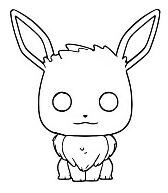 Nakreslete Funko Pop Eevee omalovánka