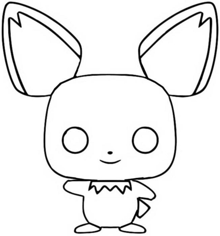 Nakreslete Funko Pop Pichu omalovánka