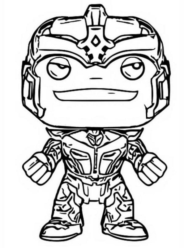 Nakreslete Funko Pop Thanos omalovánka