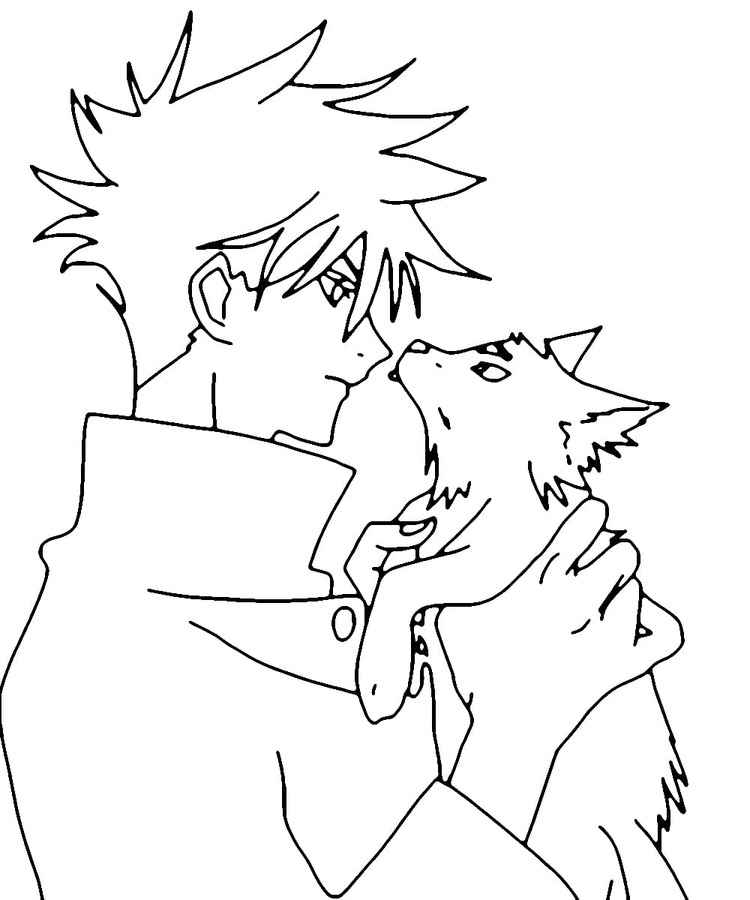 Nakreslete Jujutsu Kaisen zdarma omalovánka