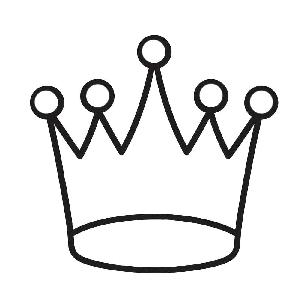 Nakreslete Koruna skica omalovánka