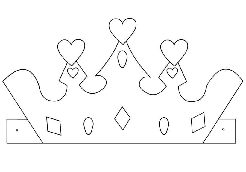 Nakreslete Koruna tisknutelné omalovánka