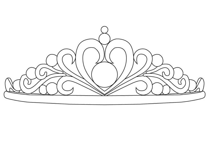 Nakreslete Koruna velmi snadný omalovánka