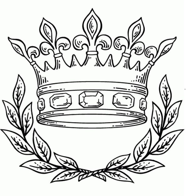 Nakreslete Koruna základní omalovánka