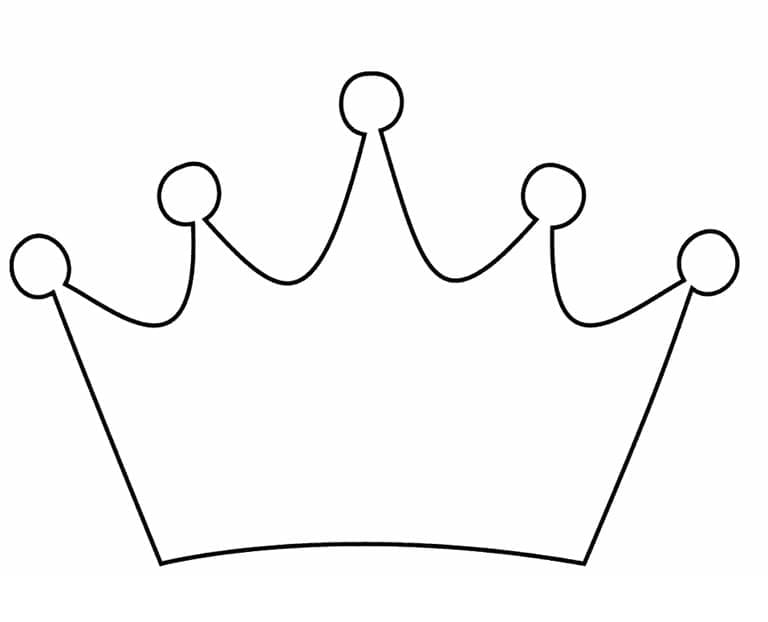 Nakreslete Koruna zdarma pro děti omalovánka