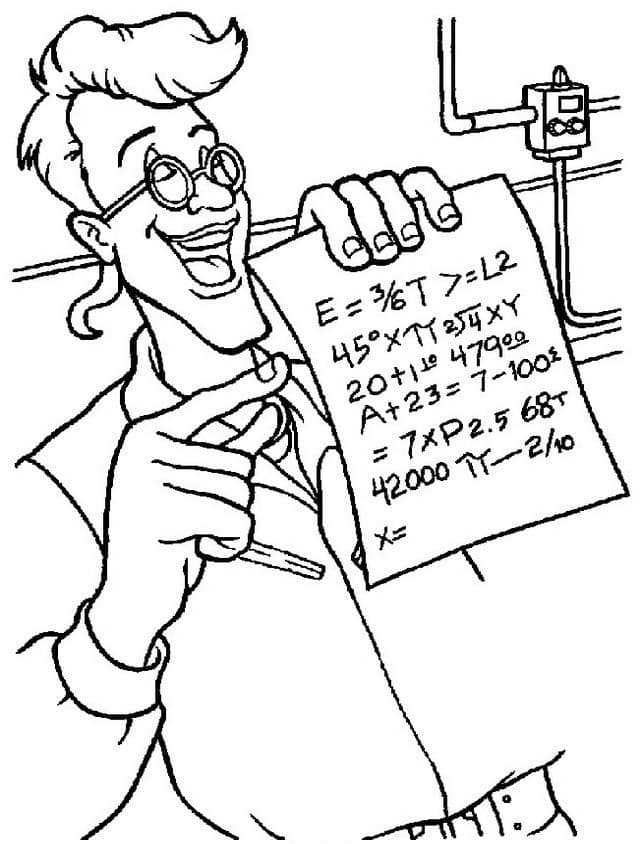 Nakreslete Krotitelé Duchů prostý tisknutelné omalovánka