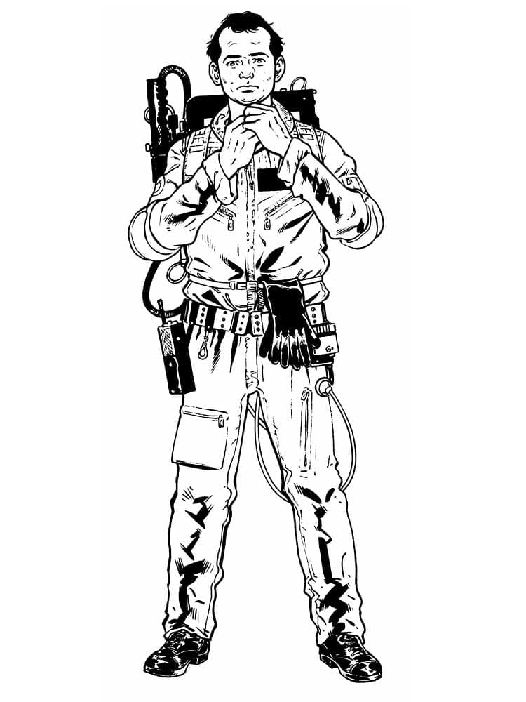 Nakreslete Krotitelé Duchů prostý u dětí omalovánka