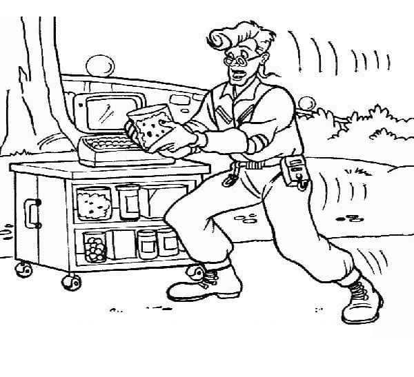 Nakreslete Krotitelé Duchů zdarma prostý omalovánka