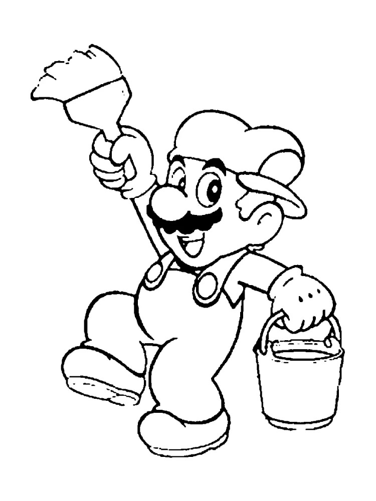 Nakreslete Luigi 1 omalovánka