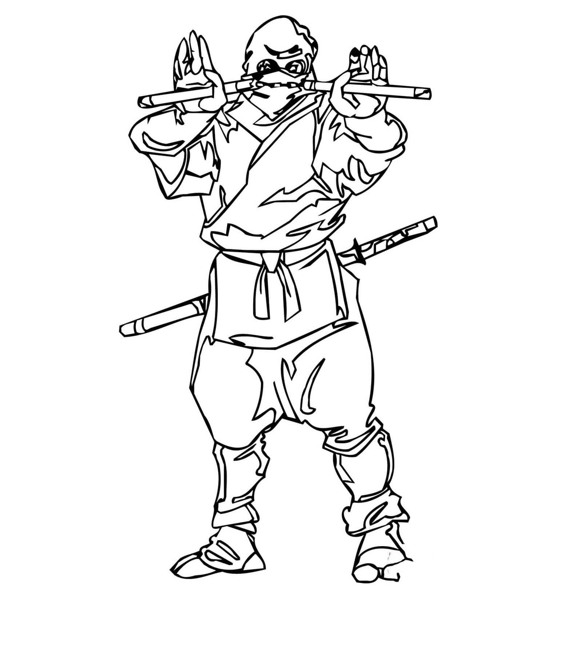 Nakreslete Ninja 6 omalovánka