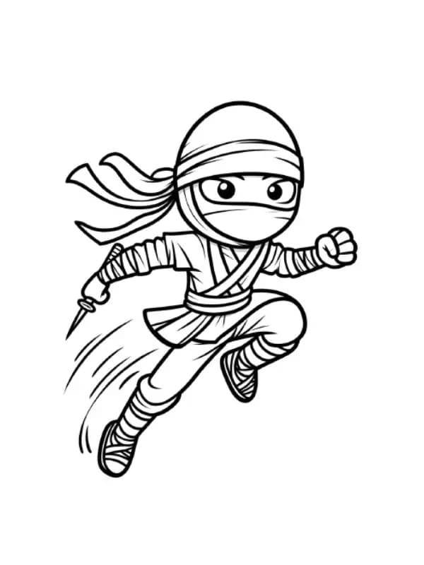 Nakreslete Ninja 8 omalovánka