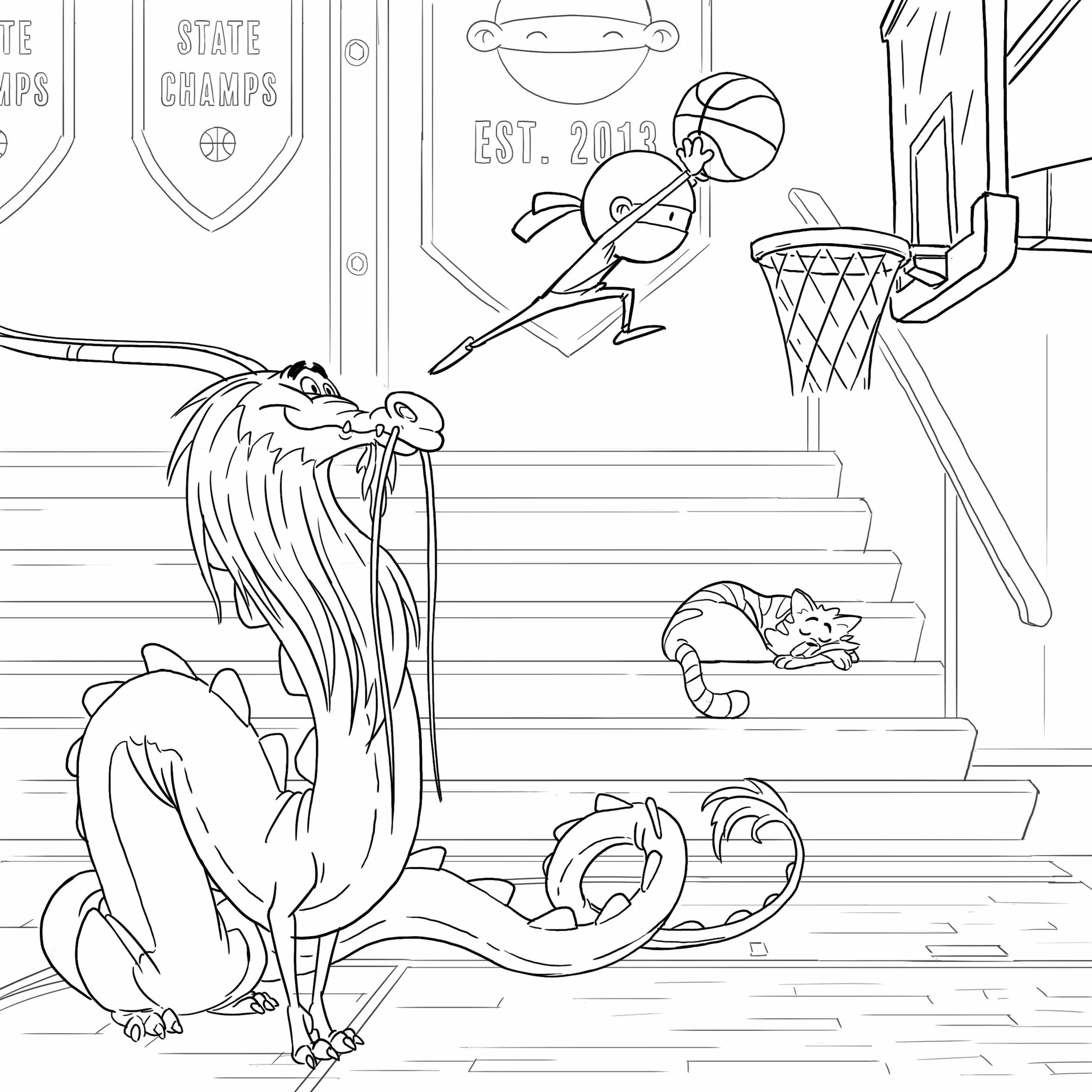 Nakreslete Ninja u dětí omalovánka