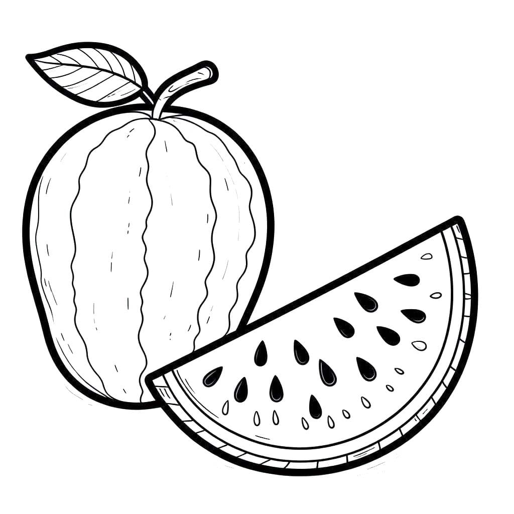 Nakreslete Ovoce k vytisknutí zdarma omalovánka