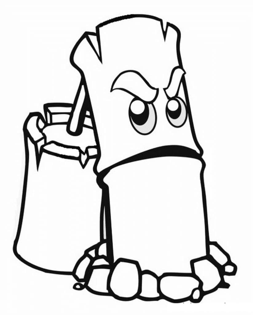 Nakreslete Plants vs Zombies 1 omalovánka