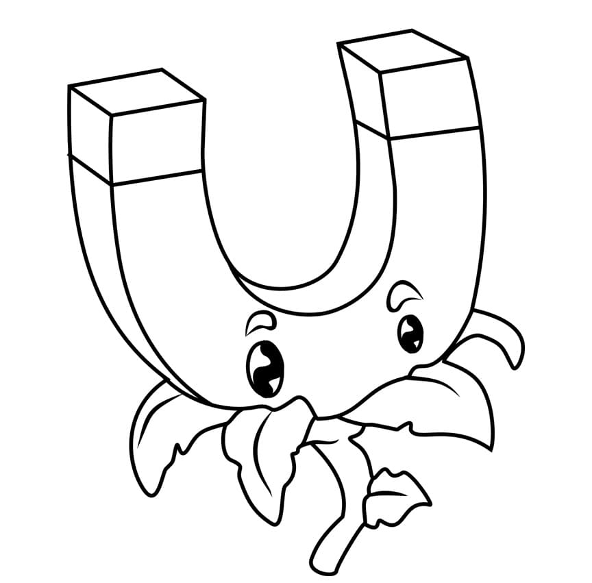 Nakreslete Plants vs Zombies prostý u dětí omalovánka