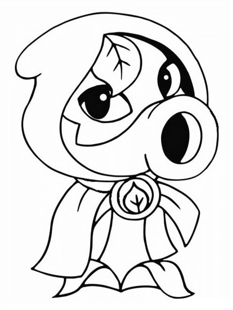 Nakreslete Plants vs Zombies roztomilý omalovánka