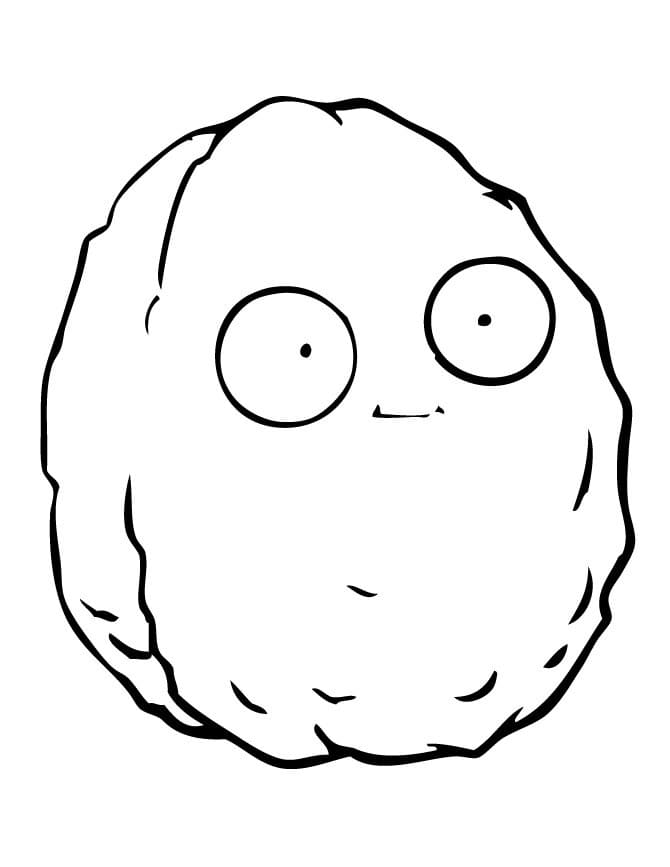 Nakreslete Plants vs Zombies snadný u dětí omalovánka