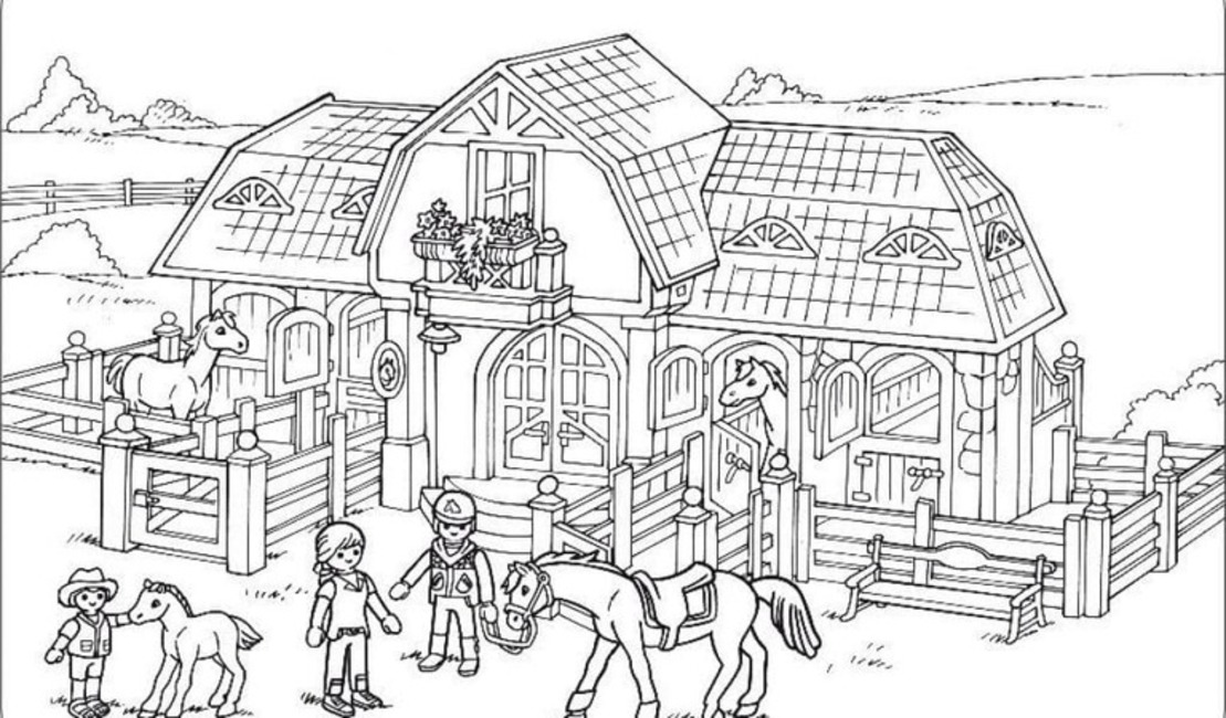 Nakreslete Playmobil 3 omalovánka